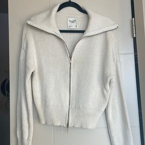 Women’s Cream Abercrombie Mock-neck Sweater